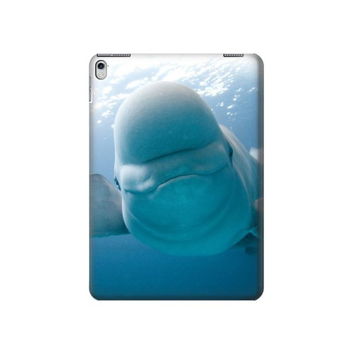 S1801 Beluga Whale Smile Whale Hard Case For iPad Air 2, iPad 9.7 (2017,2018), iPad 6, iPad 5