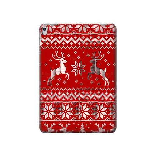 S2835 Christmas Reindeer Knitted Pattern Hard Case For iPad Air 2, iPad 9.7 (2017,2018), iPad 6, iPad 5