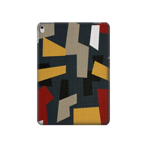 S3386 Abstract Fabric Texture Hard Case For iPad 9.7 (2017,2018), iPad 6, iPad 5