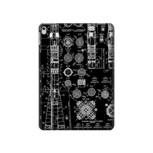 S3436 Apollo Blue Print Hard Case For iPad 9.7 (2017,2018), iPad 6, iPad 5