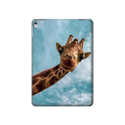 S3680 Cute Smile Giraffe Hard Case For iPad Air 2, iPad 9.7 (2017,2018), iPad 6, iPad 5