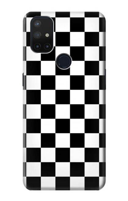 S1611 Black and White Check Chess Board Case For OnePlus Nord N10 5G