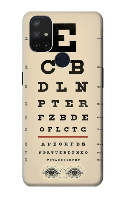 S2502 Eye Exam Chart Decorative Decoupage Poster Case For OnePlus Nord N10 5G