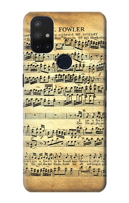 S2667 The Fowler Mozart Music Sheet Case For OnePlus Nord N10 5G