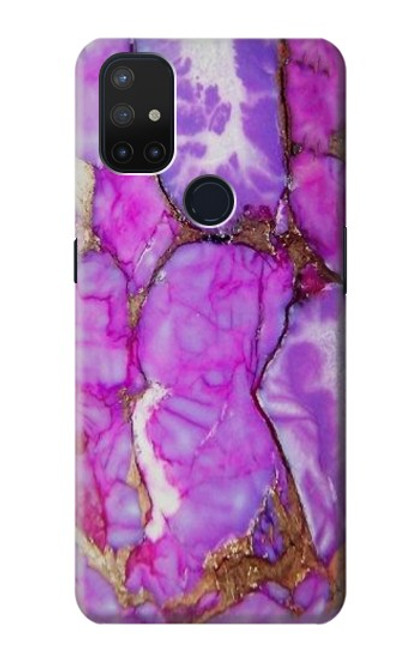 S2907 Purple Turquoise Stone Case For OnePlus Nord N10 5G
