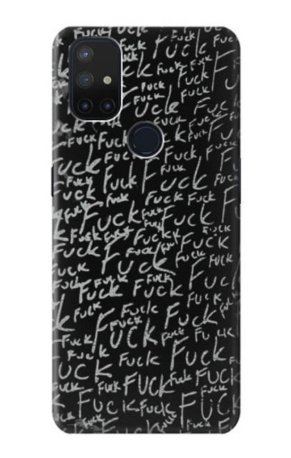 S3478 Funny Words Blackboard Case For OnePlus Nord N10 5G