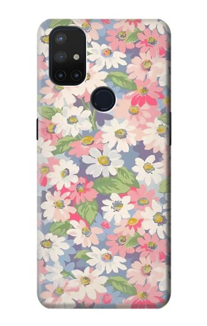 S3688 Floral Flower Art Pattern Case For OnePlus Nord N10 5G