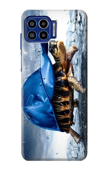 S0084 Turtle in the Rain Case For Motorola One 5G