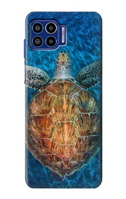 S1249 Blue Sea Turtle Case For Motorola One 5G