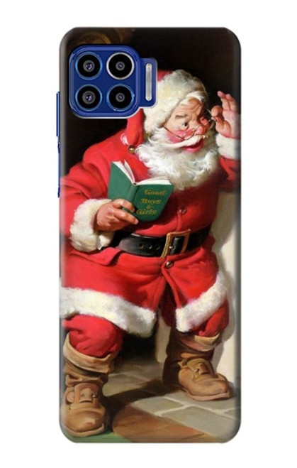 S1417 Santa Claus Merry Xmas Case For Motorola One 5G