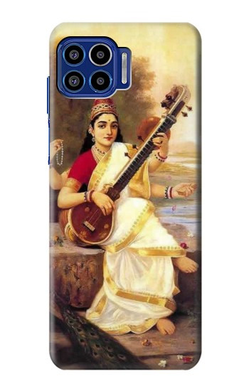 S1420 Saraswati Hindu Goddess Case For Motorola One 5G