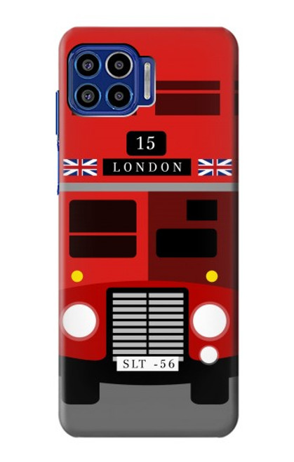 S2058 England British Double Decker Bus Case For Motorola One 5G