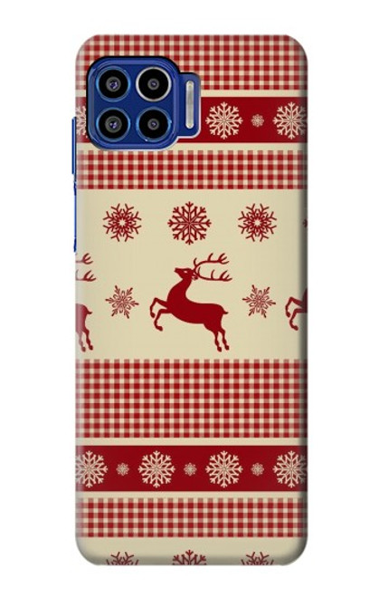 S2310 Christmas Snow Reindeers Case For Motorola One 5G