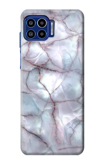 S2316 Dark Blue Marble Texture Graphic Print Case For Motorola One 5G