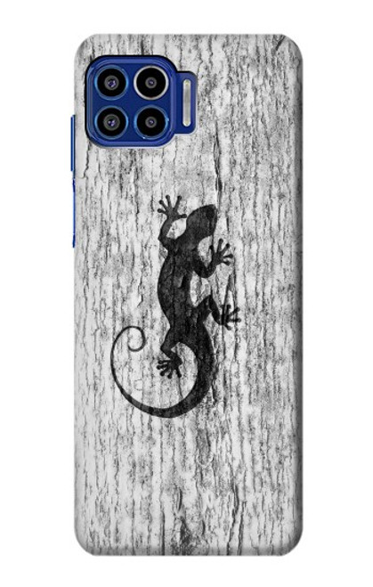 S2446 Gecko Wood Graphic Printed Case For Motorola One 5G