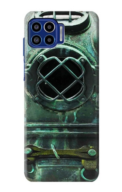 S2632 Antique Vintage Deep Sea Diver Helmet Case For Motorola One 5G