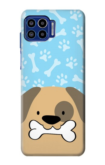S2669 Cute Dog Paws Bones Cartoon Case For Motorola One 5G