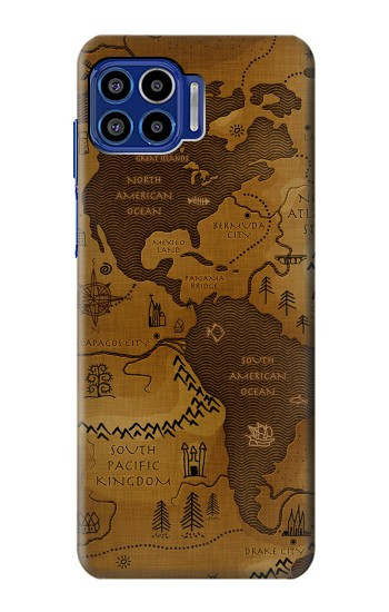 S2861 Antique World Map Case For Motorola One 5G