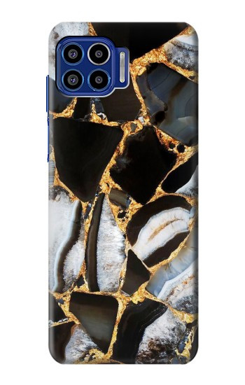 S3419 Gold Marble Graphic Print Case For Motorola One 5G
