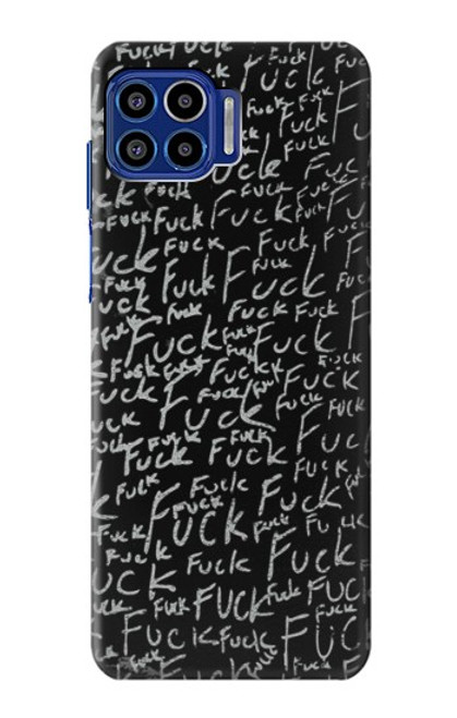 S3478 Funny Words Blackboard Case For Motorola One 5G