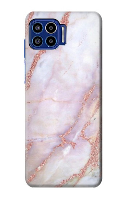 S3482 Soft Pink Marble Graphic Print Case For Motorola One 5G