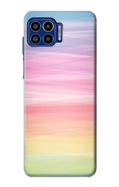 S3507 Colorful Rainbow Pastel Case For Motorola One 5G