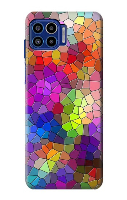 S3677 Colorful Brick Mosaics Case For Motorola One 5G