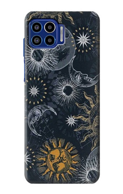 S3702 Moon and Sun Case For Motorola One 5G