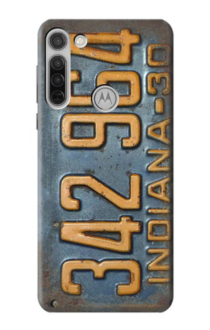 S3750 Vintage Vehicle Registration Plate Case For Motorola Moto G8