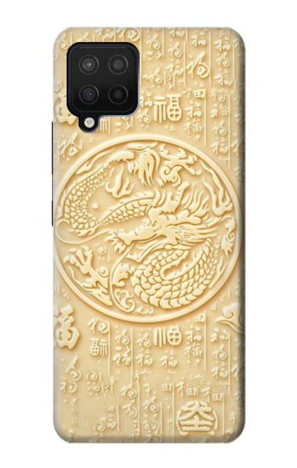 S3288 White Jade Dragon Graphic Painted Case For Samsung Galaxy A42 5G