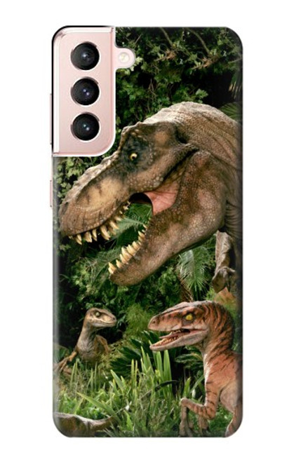 S1452 Trex Raptor Dinosaur Case For Samsung Galaxy S21 5G