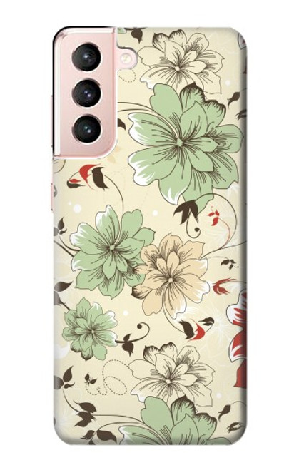 S2179 Flower Floral Vintage Art Pattern Case For Samsung Galaxy S21 5G