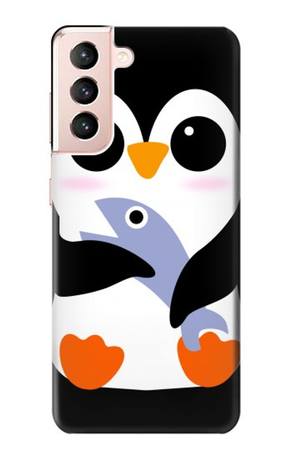 S2631 Cute Baby Penguin Case For Samsung Galaxy S21 5G
