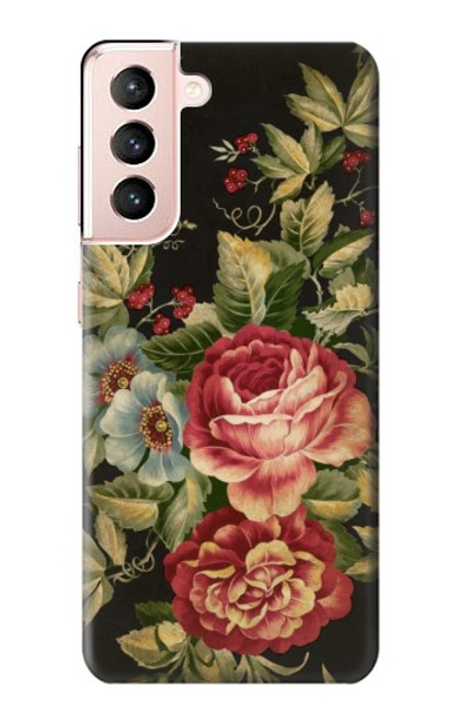 S3013 Vintage Antique Roses Case For Samsung Galaxy S21 5G