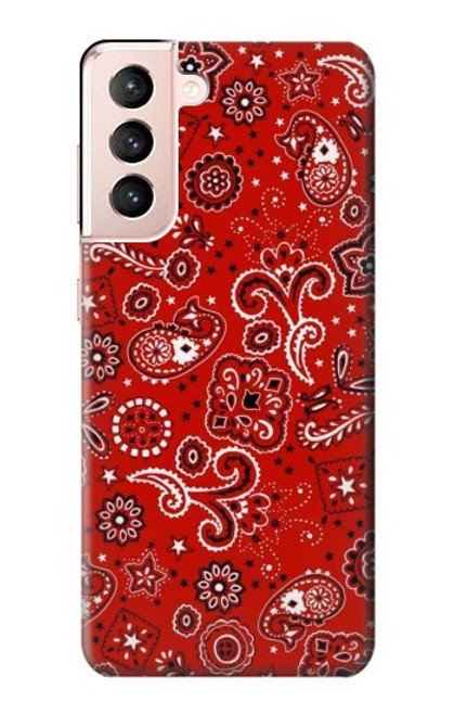 S3354 Red Classic Bandana Case For Samsung Galaxy S21 5G