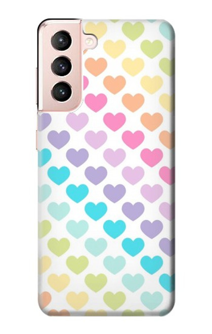 S3499 Colorful Heart Pattern Case For Samsung Galaxy S21 5G