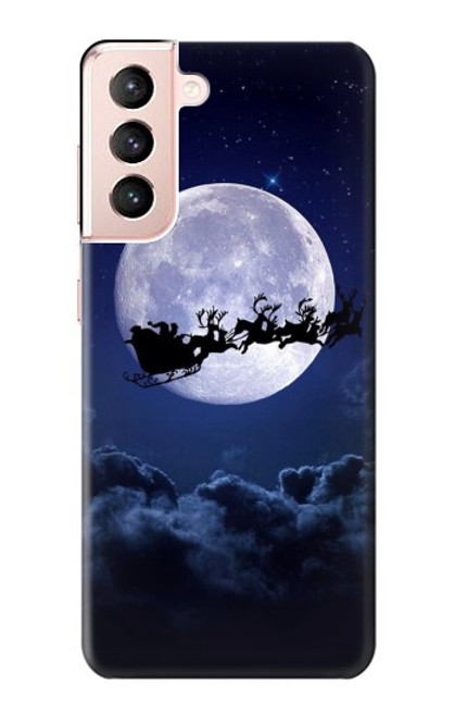 S3508 Xmas Santa Moon Case For Samsung Galaxy S21 5G