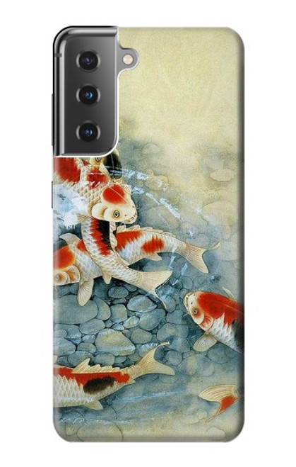S1654 Koi Carp Fish Art Painting Case For Samsung Galaxy S21 Plus 5G, Galaxy S21+ 5G