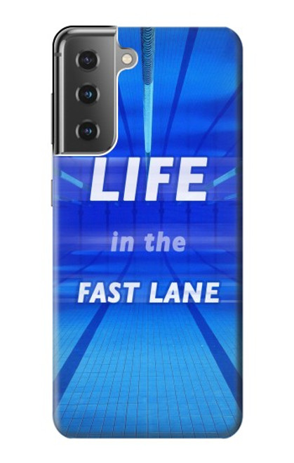 S3136 Life in the Fast Lane Swimming Pool Case For Samsung Galaxy S21 Plus 5G, Galaxy S21+ 5G