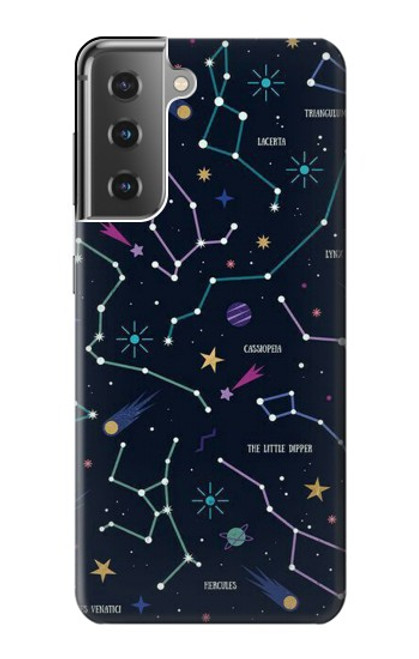 S3220 Star Map Zodiac Constellations Case For Samsung Galaxy S21 Plus 5G, Galaxy S21+ 5G