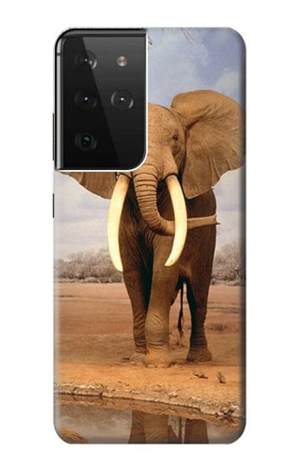 S0310 African Elephant Case For Samsung Galaxy S21 Ultra 5G