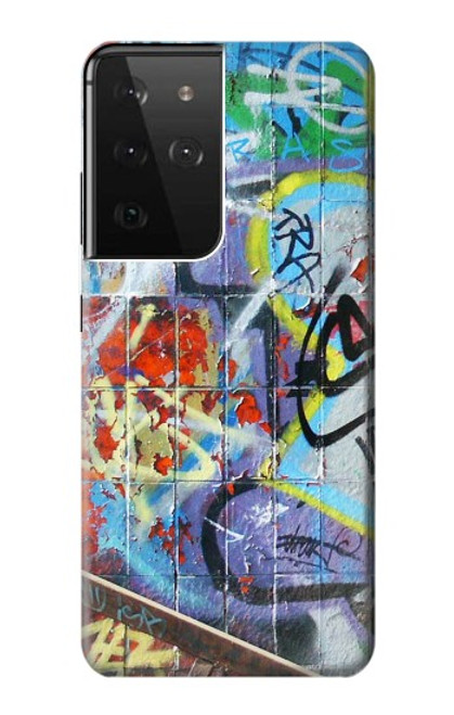 S0588 Wall Graffiti Case For Samsung Galaxy S21 Ultra 5G