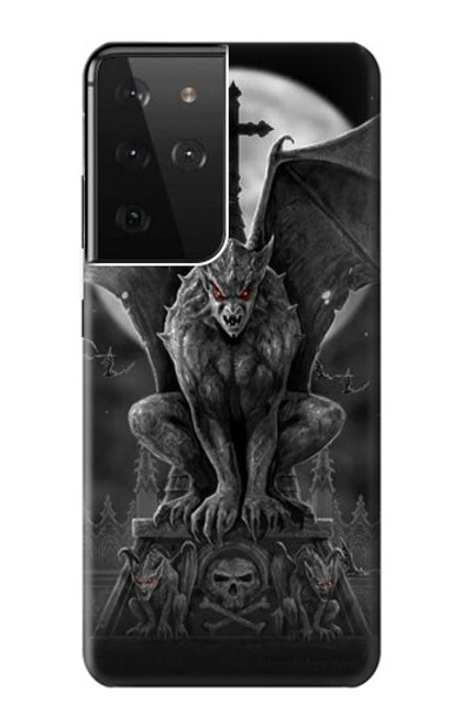 S0850 Gargoyle Devil Demon Case For Samsung Galaxy S21 Ultra 5G