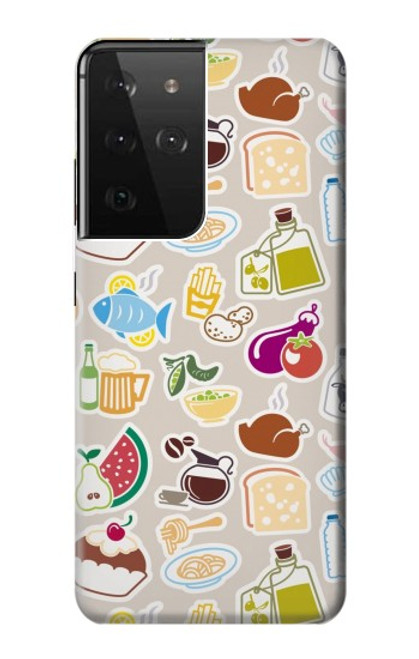 S2321 Food and Drink Seamless Case For Samsung Galaxy S21 Ultra 5G