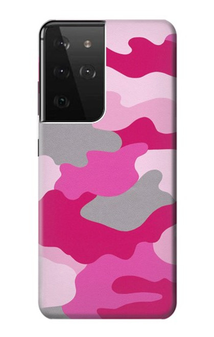 S2525 Pink Camo Camouflage Case For Samsung Galaxy S21 Ultra 5G