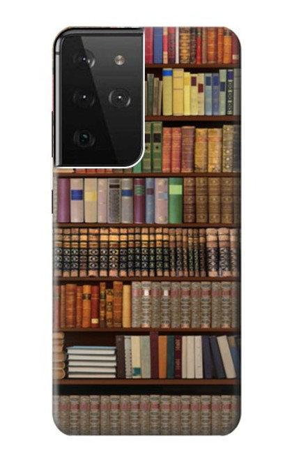 S3154 Bookshelf Case For Samsung Galaxy S21 Ultra 5G