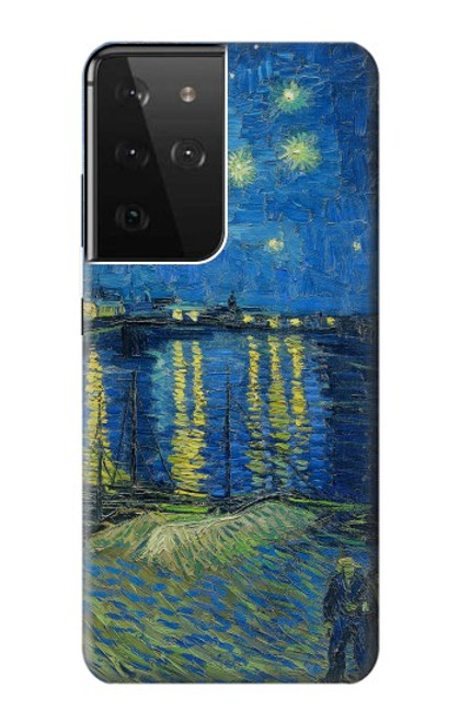 S3336 Van Gogh Starry Night Over the Rhone Case For Samsung Galaxy S21 Ultra 5G