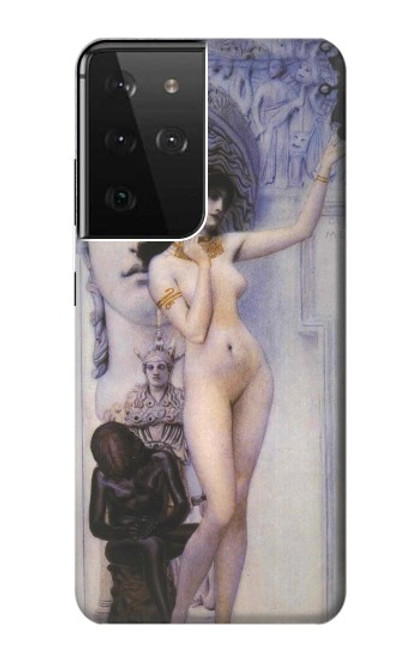 S3353 Gustav Klimt Allegory of Sculpture Case For Samsung Galaxy S21 Ultra 5G