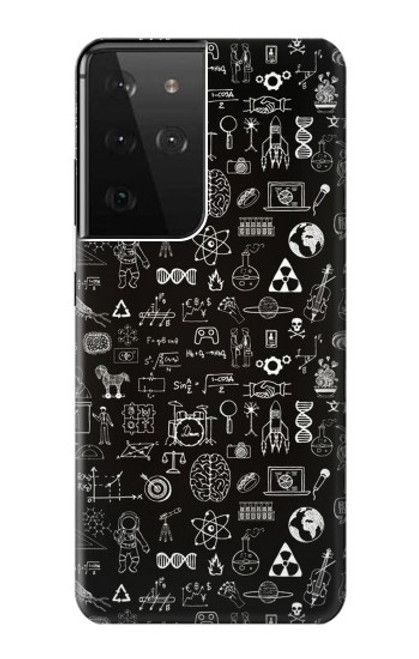 S3426 Blackboard Science Case For Samsung Galaxy S21 Ultra 5G