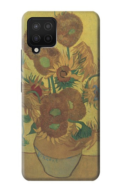 S0214 Van Gogh Vase Fifteen Sunflowers Case For Samsung Galaxy A12